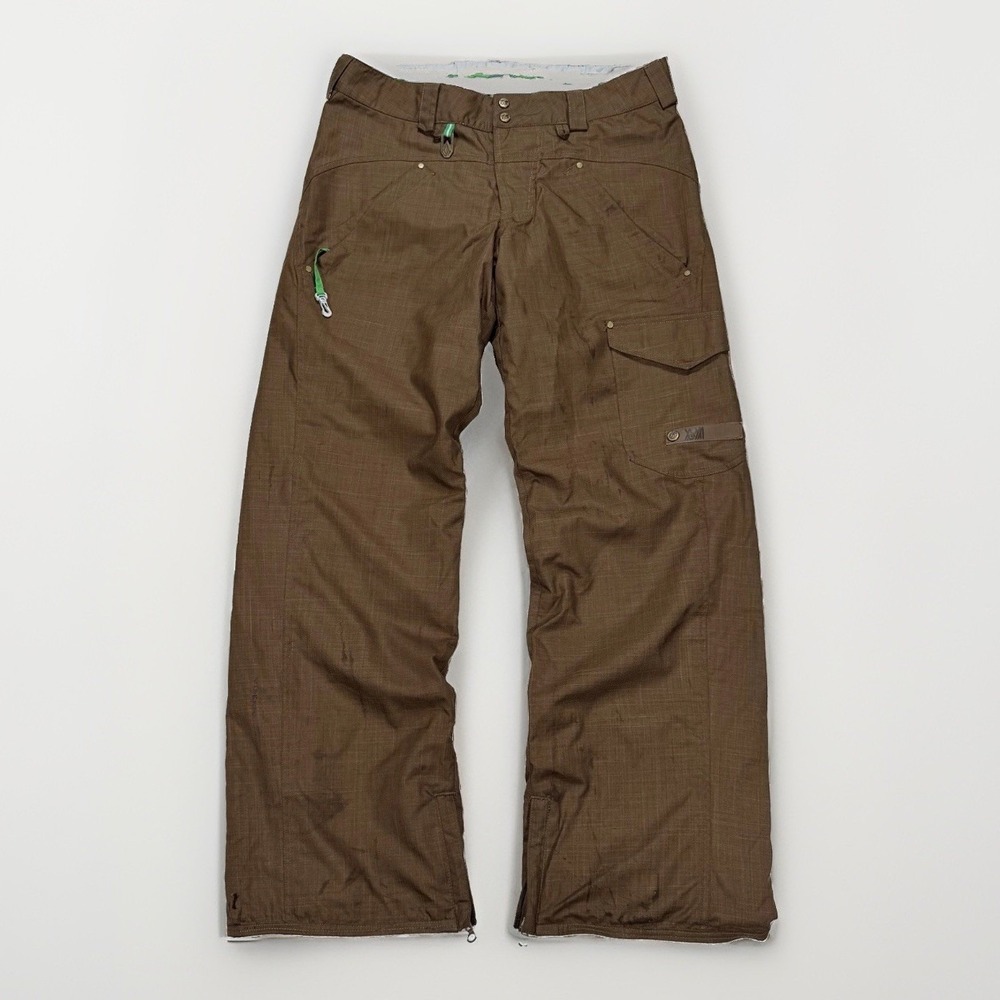 Volcom V Line Snow Pants Women's L 34x32 Brown Y2K Snowboard Ski Cargo